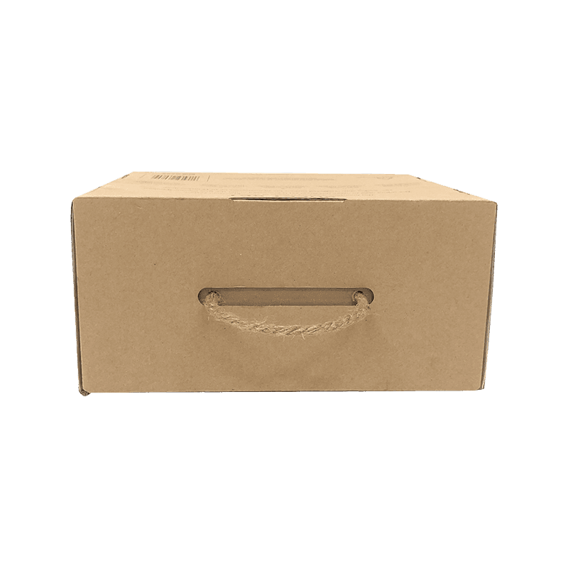 Portable environmentally friendly printed corrugated packaging box