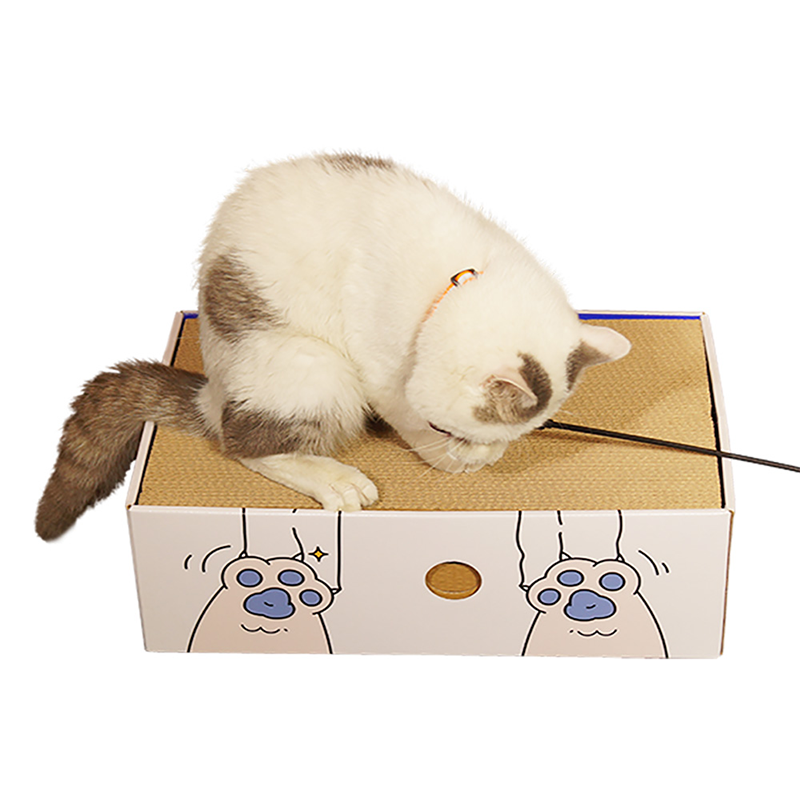 Corrugated paper cat litter box