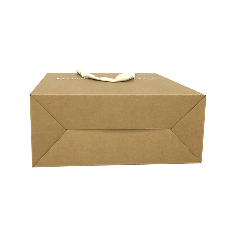 Silk ink printed kraft paper box with carrying string